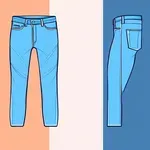 pair of blue jeans image